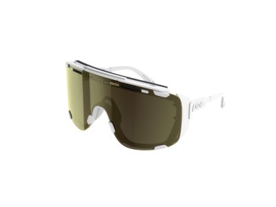 Ochelari de protecție POC Devour Glacial, alb hidrogen/claritate universal/auriu sunny