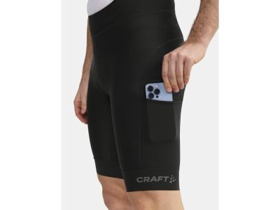 Craft PRO Gravel rövidnadrág nadrágtartóval, fekete