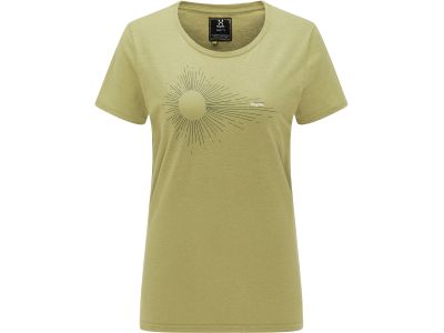 Damska koszulka T-shirt Haglöfs Trad Print, jasnozielona
