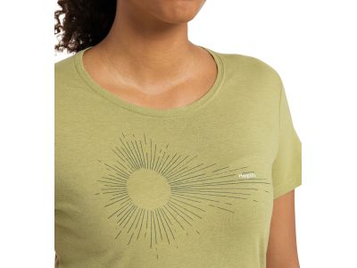 Damska koszulka T-shirt Haglöfs Trad Print, jasnozielona