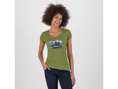 Tricou de dama Karpos ANEMONE EVO, verde cedru