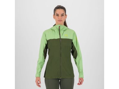 Geaca de dama Karpos LOT RAIN, verde arcadian/fusca