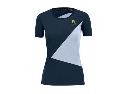 T-shirt damski Karpos NUVOLAU, niebieski halogenowy/kosmiczny