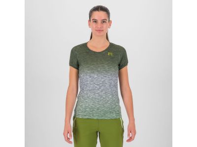 Tricou dama Karpos PRATO PIAZZA, verde arcadian/pusca