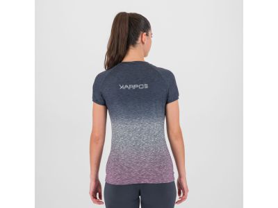 Tricou dama Karpos PRATO PIAZZA, albastru valeriana/ombre