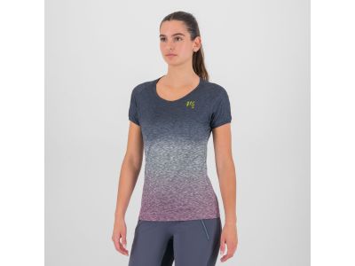 Tricou dama Karpos PRATO PIAZZA, albastru valeriana/ombre