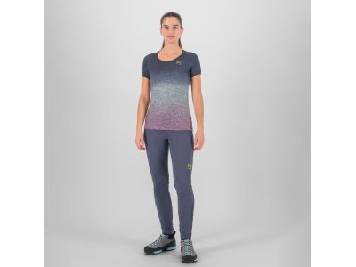 Tricou dama Karpos PRATO PIAZZA, albastru valeriana/ombre