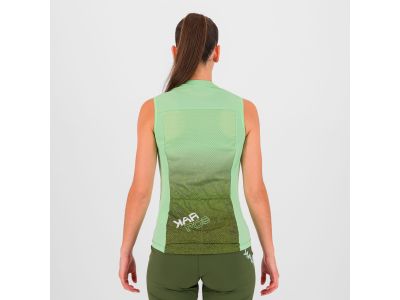 Tricou fără mâneci pentru femei Karpos VERVE EVO, verde arcadian/cedru