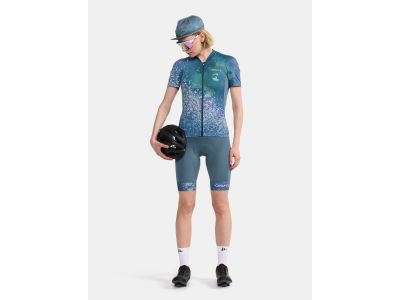 Damska koszulka rowerowa Craft ADV Endur Graphic w kolorze niebieskim