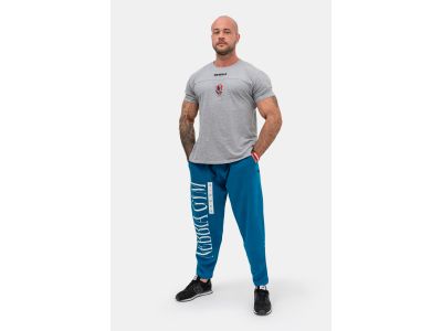 NEBBIA Beast Mode On sweatpants, blue