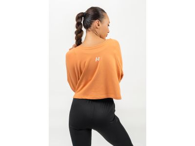 NEBBIA GYM SPIRIT Damen-Crop-Sweatshirt, Orange