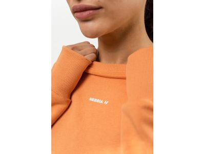NEBBIA GYM SPIRIT women&#39;s crop sweatshirt, orange