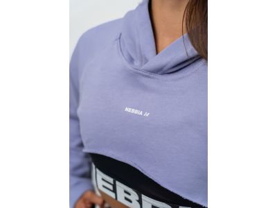 NEBBIA GYM TIME Crop-Sweatshirt, hellviolett