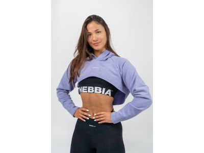 NEBBIA GYM TIME crop sweatshirt, light purple