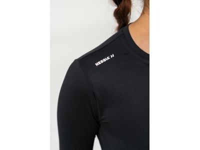 NEBBIA Crop Top ELEVATED 468 Damen T-Shirt, schwarz