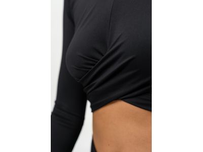 NEBBIA Crop Top ELEVATED 468 Damen T-Shirt, schwarz