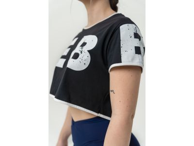 NEBBIA GAME ON women&#39;s crop top t-shirt, black