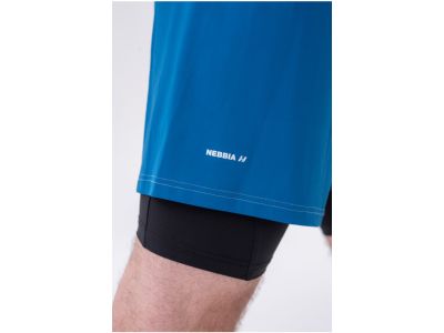 NEBBIA two-layer shorts, blue