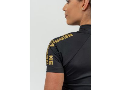 NEBBIA INTENSE Ultimate női funkcionális póló, fekete/arany