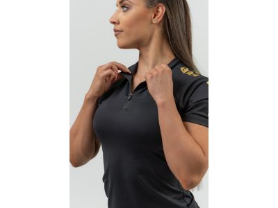 NEBBIA INTENSE Ultimate női funkcionális póló, fekete/arany