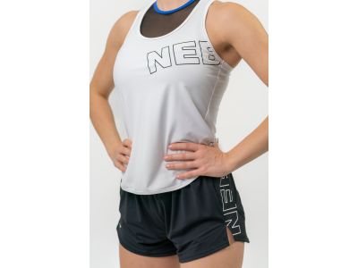 NEBBIA FIT Activewear Damen-Tanktop mit Racerback, weiß