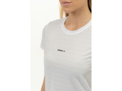 NEBBIA FIT Activewear Zwiewny damski t-shirt w kolorze białym
