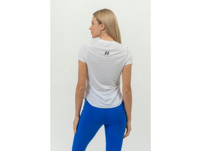 NEBBIA FIT Activewear Zwiewny damski t-shirt w kolorze białym