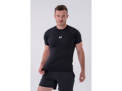 NEBBIA 324 funktionelles Slim-Fit T-Shirt, schwarz