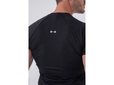 NEBBIA 324 funkcionális Slim-fit póló, fekete