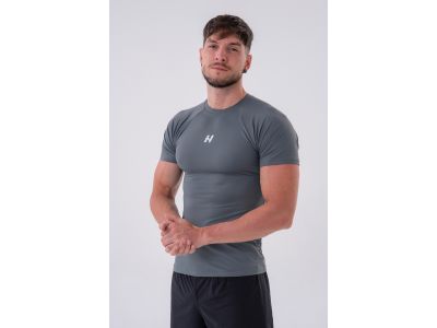 NEBBIA 324 funkcionális Slim-fit póló, szürke
