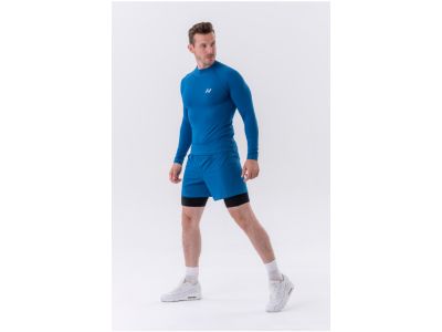 NEBBIA Active functional T-shirt with long sleeves, blue