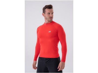 NEBBIA Active functional T-shirt with long sleeves, red