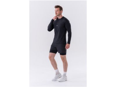 NEBBIA Layer Up functional T-shirt with long sleeves, black