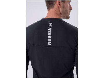 NEBBIA Layer Up Funktions-T-Shirt mit langen Ärmeln, schwarz