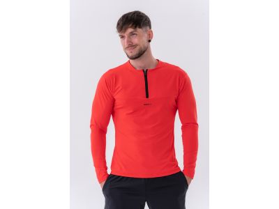 NEBBIA Layer Up functional t-shirt with long sleeves, red