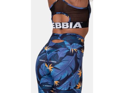 NEBBIA High-waist Ocean Power women&#39;s leggings, ocean blue