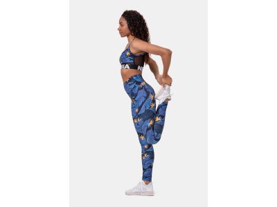 NEBBIA Ocean Power Damen-Leggings mit hoher Taille, ozeanblau