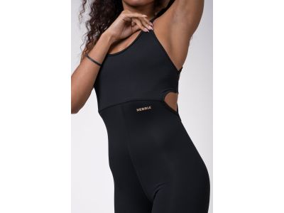 NEBBIA INTENSE Goldener Damen-Overall, schwarz