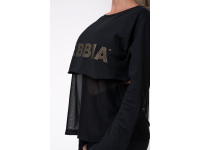 T-shirt damski NEBBIA INTENSE Mesh, czarny
