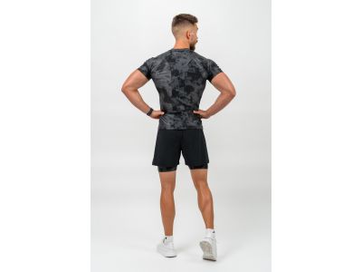 NEBBIA FUNCTION 340 compression camouflage T-shirt, black
