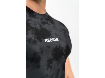 NEBBIA MAXIMUM 338 Camouflage kompresné tričko, čierna