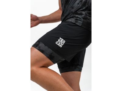NEBBIA PERFORMANCE 335 2in1 compression shorts, black