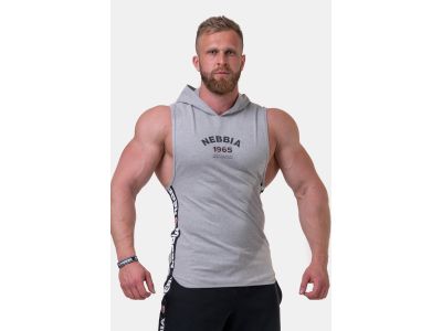 NEBBIA Legend-approved tank top with hood, pale gray