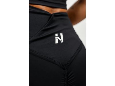 NEBBIA AGILE 475 Damenshorts mit hoher Taille, schwarz