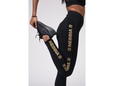 NEBBIA Gold Classic Damen-Leggings, schwarz