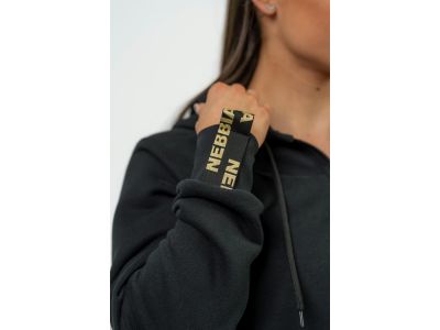 NEBBIA INTENSE Signature women&#39;s sweatshirt, black/gold