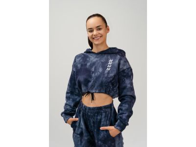 NEBBIA Re-fresh Damen-Crop-Sweatshirt, blau