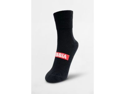 NEBBIA EXTRA MILE crew ponožky, čierna