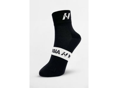NEBBIA EXTRA PUSH crew ponožky, čierna