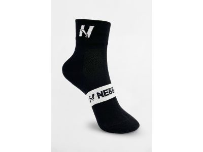 NEBBIA EXTRA PUSH crew zokni, fekete